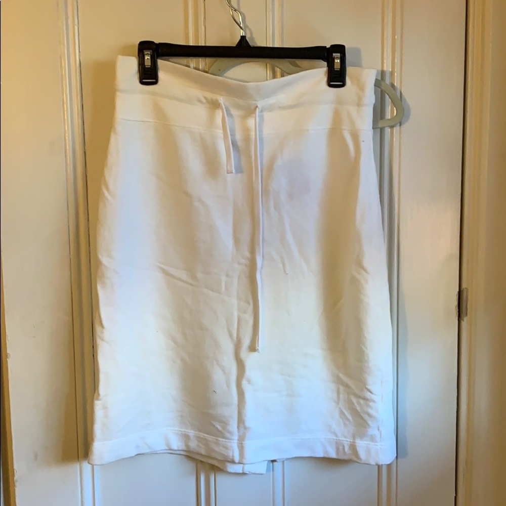 White tennis skirt